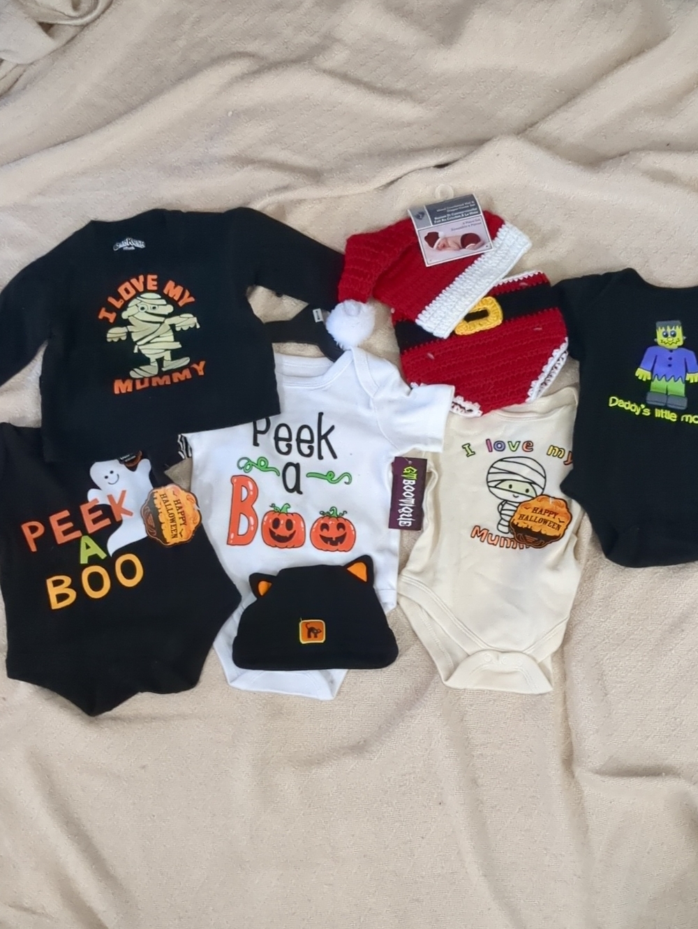 Halloween & Christmas Baby Onies And Holiday Hats
